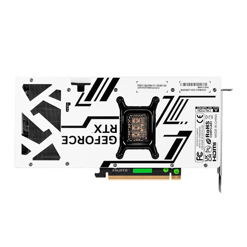 Placa de Video Galax GeForce RTX 5070 1-Click OC White, 12GB, GDDR7, 192-bit, 57NON7MDBSWH