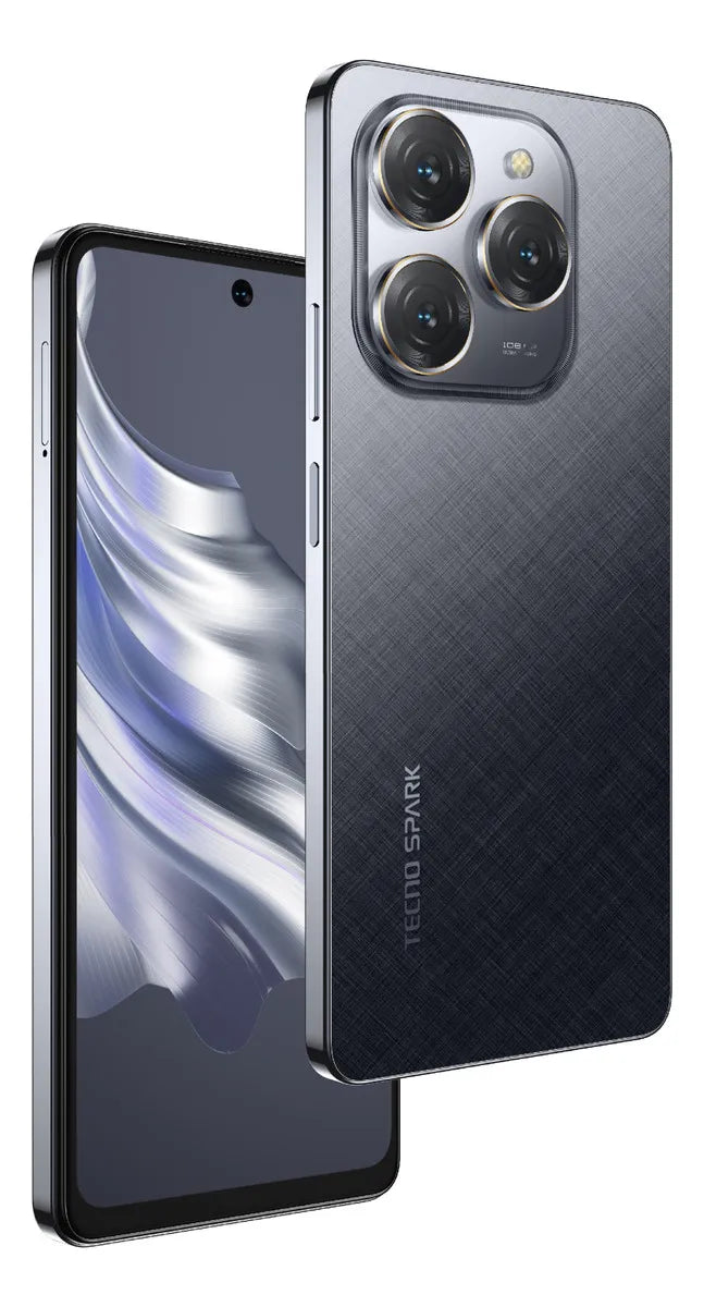 Smartphone Tecno Spark 20 Pro Dual SIM 256 GB preto 8 GB RAM - Câmera frontal de 32Mpx, Câmera traseira principal: 108 Mpx