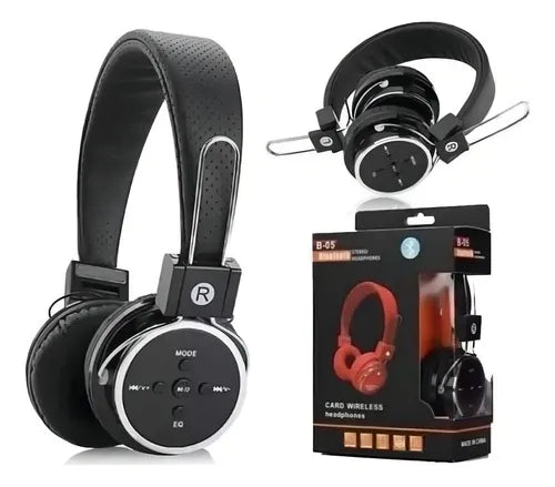 Fone de Ouvido Sem Fio, Bluetooth e SD Mex B-05 - Preto