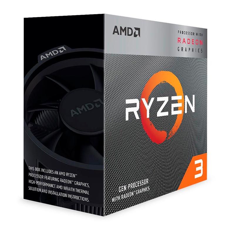 Processador AMD Ryzen 3 3200G, 4-Core, 4-Threads, 3.6GHz (4GHz Turbo), Cache 6MB, AM4, YD3200C5FHBOX