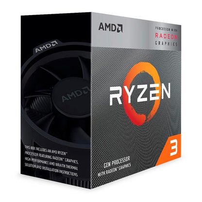 Processador AMD Ryzen 3 3200G, 4-Core, 4-Threads, 3.6GHz (4GHz Turbo), Cache 6MB, AM4, YD3200C5FHBOX
