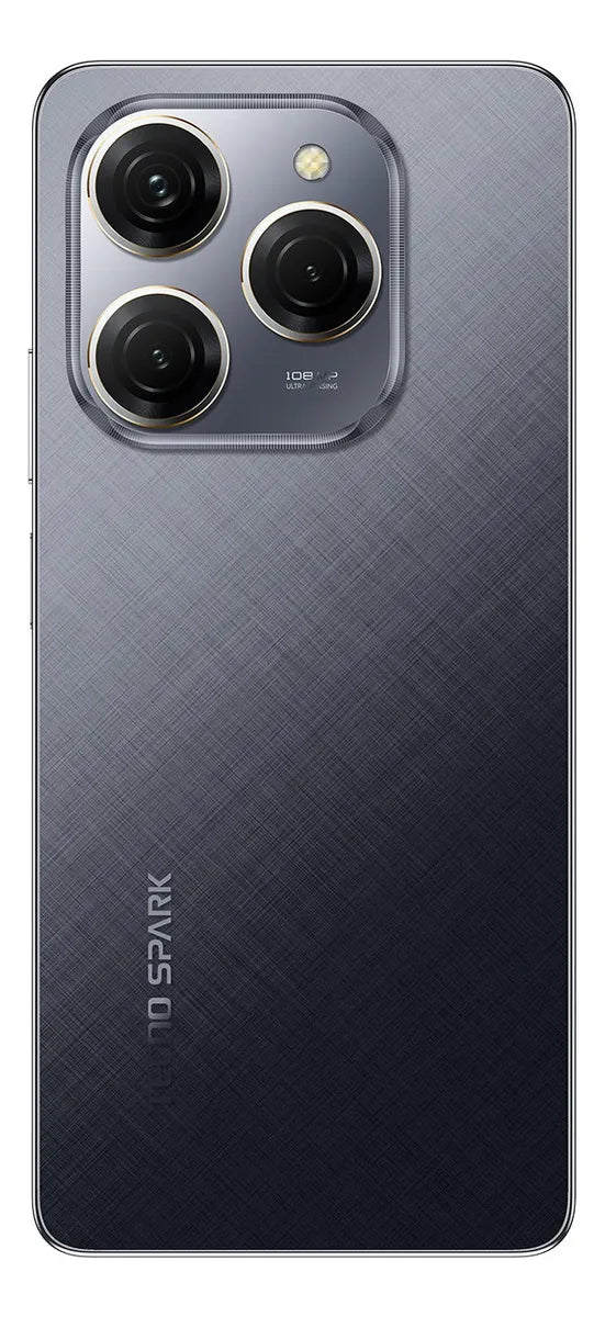 Smartphone Tecno Spark 20 Pro Dual SIM 256 GB preto 8 GB RAM - Câmera frontal de 32Mpx, Câmera traseira principal: 108 Mpx