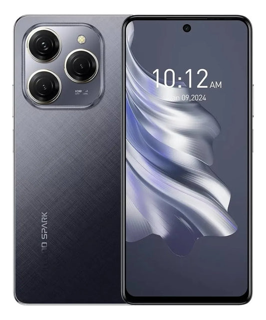 Smartphone Tecno Spark 20 Pro Dual SIM 256 GB preto 8 GB RAM - Câmera frontal de 32Mpx, Câmera traseira principal: 108 Mpx
