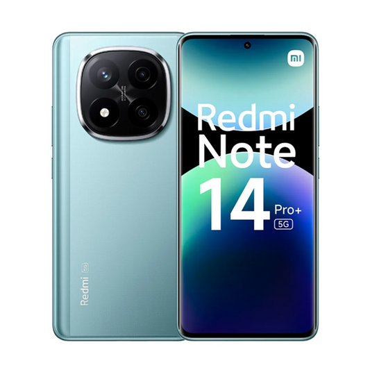 Smartphone Xiaomi Redmi Note 14 Pro+ 5G 12GB RAM 512GB Azul – Câmera 200MP, Tela AMOLED 120Hz, Carregador 120W