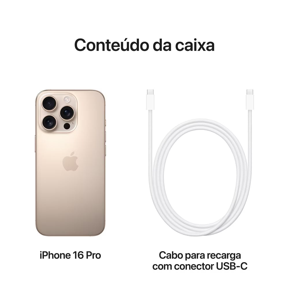 Apple iPhone 16 Pro Max 256GB Titânio Deserto 6,3" 48MP iOS 5G