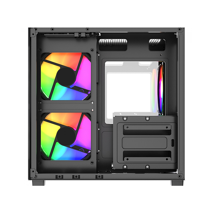 Gabinete Gamer GB1787, Mid Tower, Lateral em Vidro temperado, Preto - Aquário