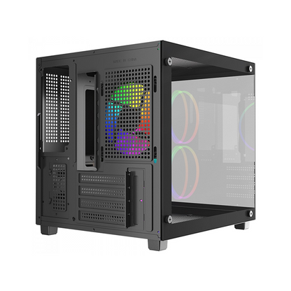 Gabinete Gamer GB1787, Mid Tower, Lateral em Vidro temperado, Preto - Aquário