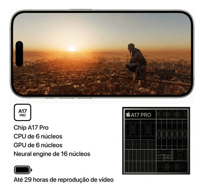 Apple Iphone 15 Pro Max 256GB - Titânio Azul