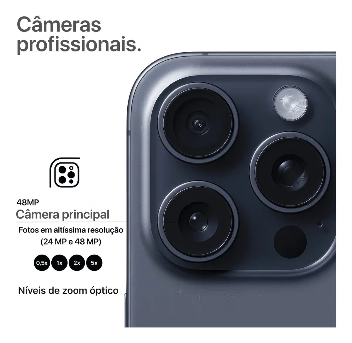 Apple Iphone 15 Pro Max 256GB - Titânio Azul