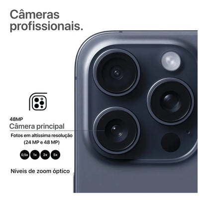 Apple Iphone 15 Pro Max 256GB - Titânio Azul