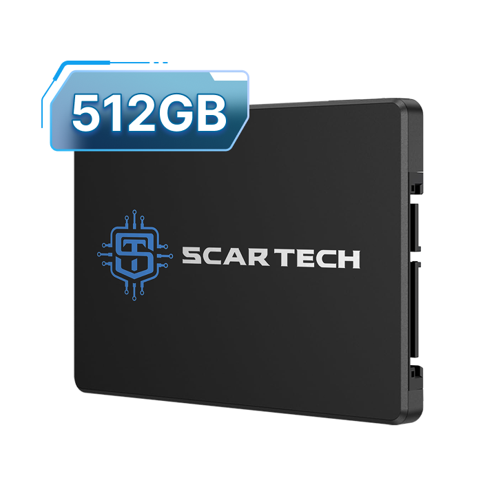 SSD ScarTech 512GB SATA III de 6Gbit/s 2,5 polegadas